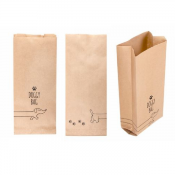 SACCHETTI "DOGGY BAG" 14+8x32 CM AVANA PZ100